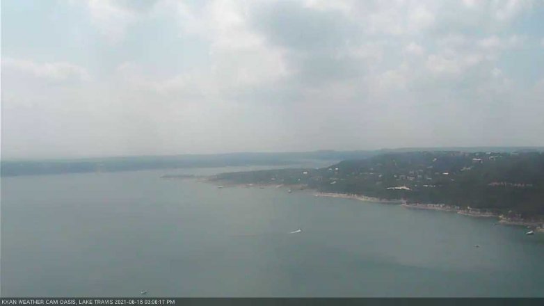Lake Travis webcam, June 18, 2021 3:00 PM CT