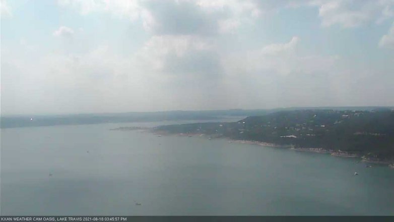 Lake Travis webcam, June 18, 2021 3:45 PM CT