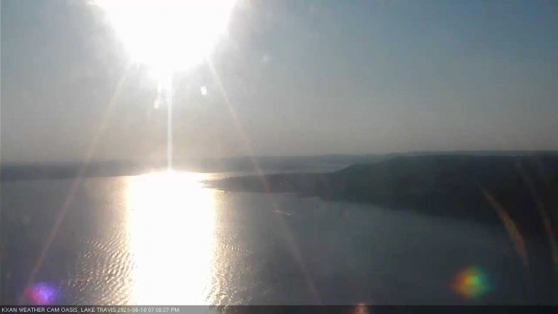 Lake Travis webcam, June 18, 2021 7:00 PM CT