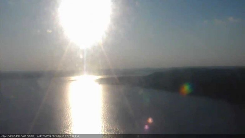 Lake Travis webcam, June 18, 2021 7:25 PM CT