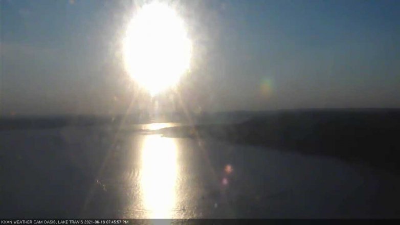 Lake Travis webcam, June 18, 2021 7:45 PM CT