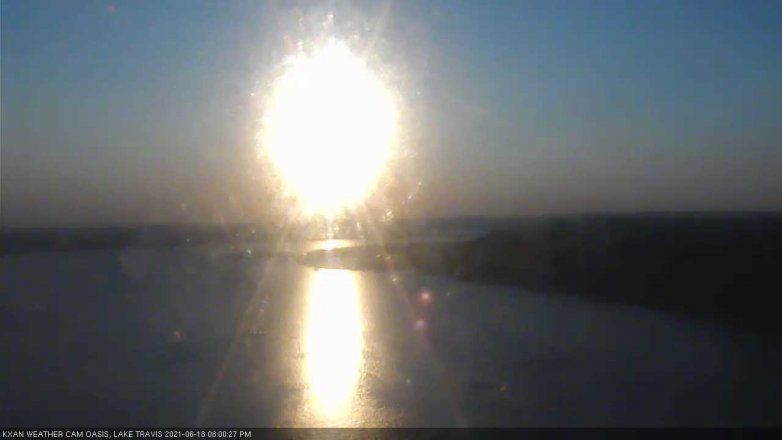 Lake Travis webcam, June 18, 2021 8:00 PM CT