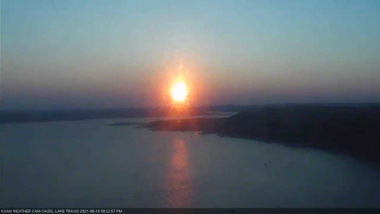 Lake Travis webcam, June 18, 2021 8:25 PM CT