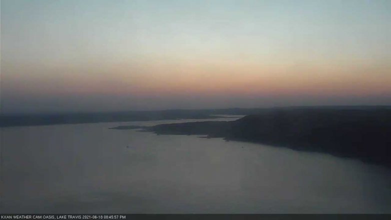 Lake Travis webcam, June 18, 2021 8:45 PM CT