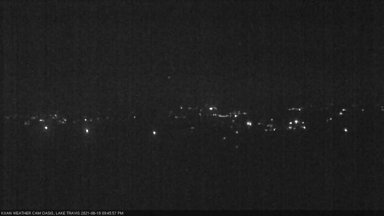 Lake Travis webcam, June 18, 2021 9:45 PM CT