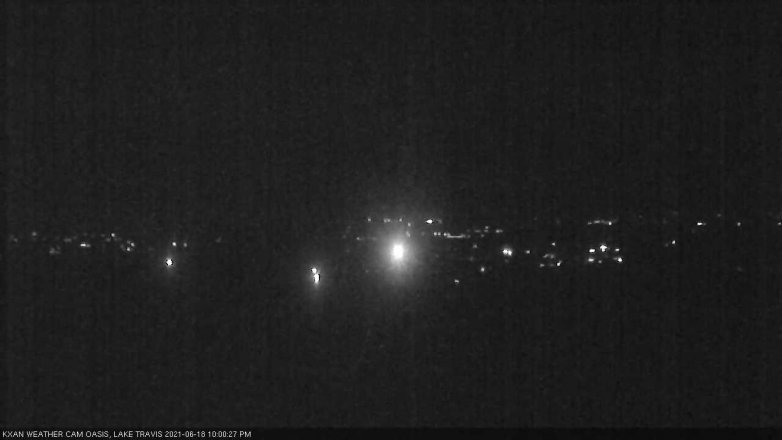 Lake Travis webcam, June 18, 2021 10:00 PM CT