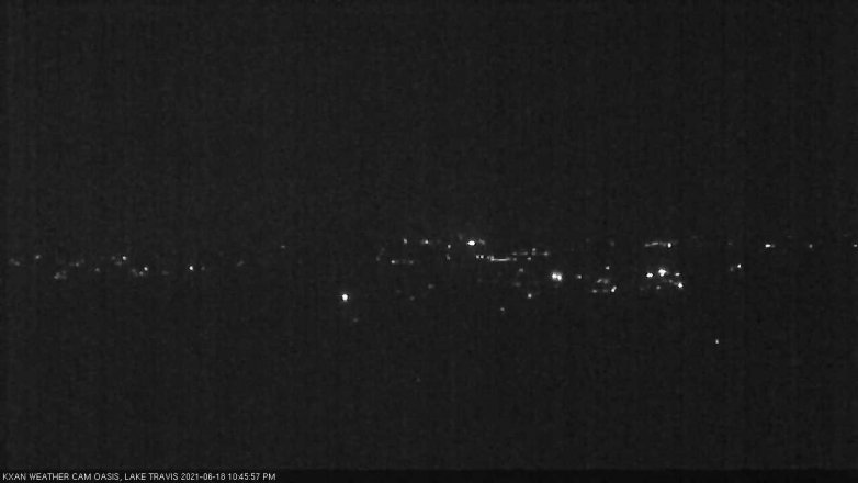 Lake Travis webcam, June 18, 2021 10:45 PM CT