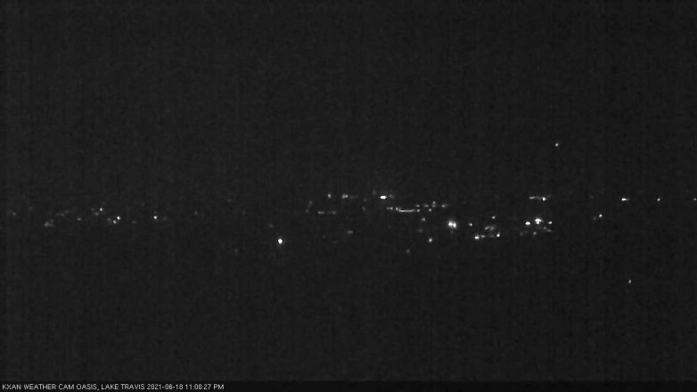 Lake Travis webcam, June 18, 2021 11:00 PM CT