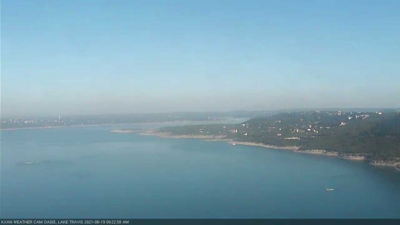 Lake Travis webcam, June 19, 2021 9:25 AM CT