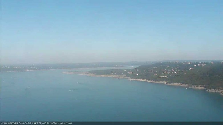 Lake Travis webcam, June 19, 2021 10:00 AM CT