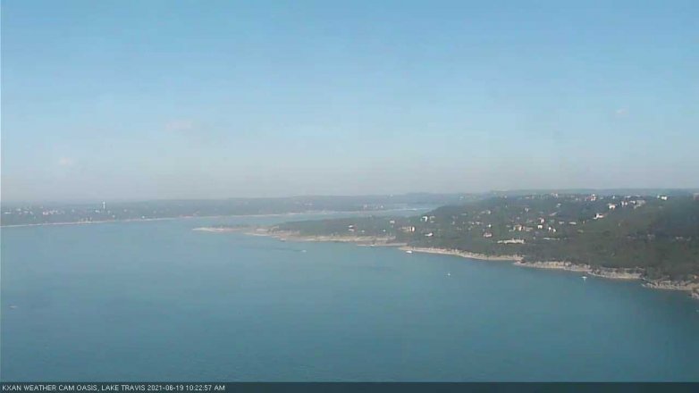 Lake Travis webcam, June 19, 2021 10:25 AM CT