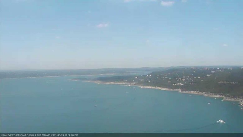 Lake Travis webcam, June 19, 2021 1:00 PM CT