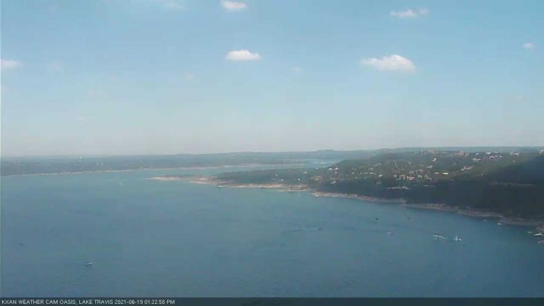 Lake Travis webcam, June 19, 2021 1:25 PM CT