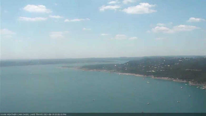 Lake Travis webcam, June 19, 2021 3:00 PM CT