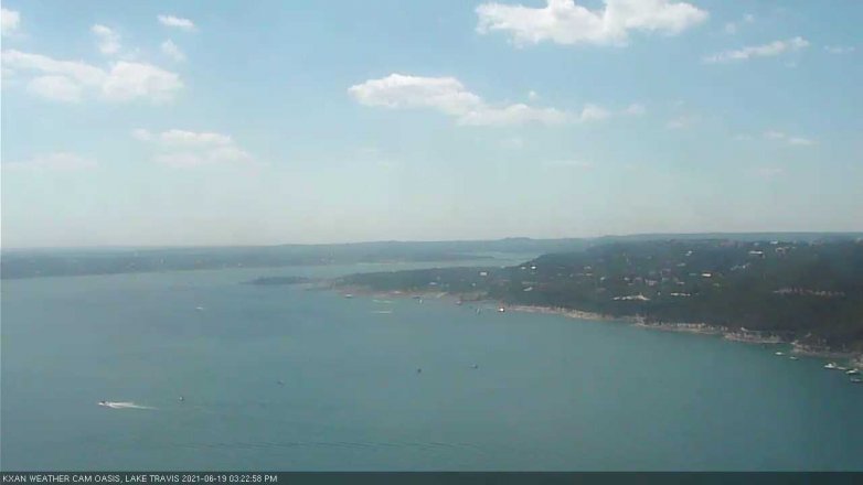 Lake Travis webcam, June 19, 2021 3:25 PM CT