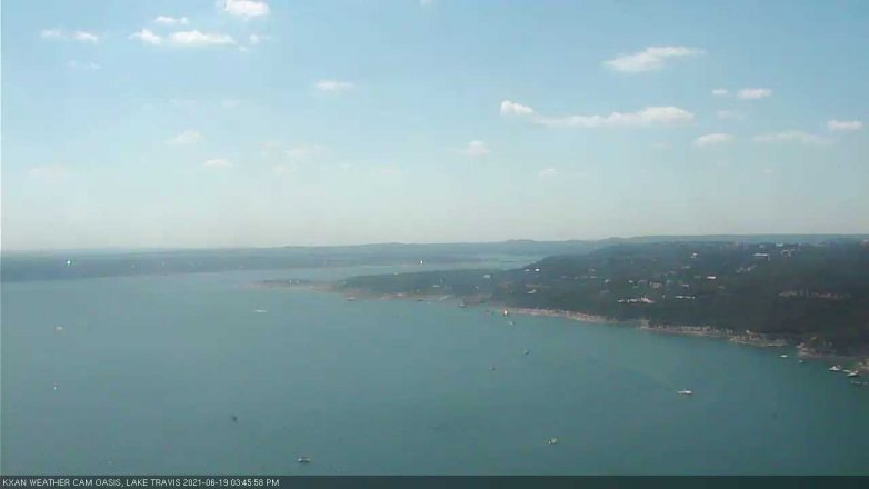 Lake Travis webcam, June 19, 2021 3:45 PM CT