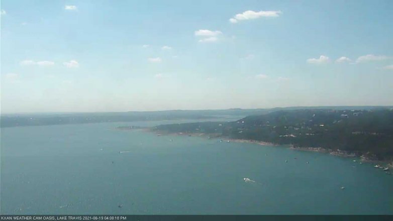 Lake Travis webcam, June 19, 2021 4:00 PM CT