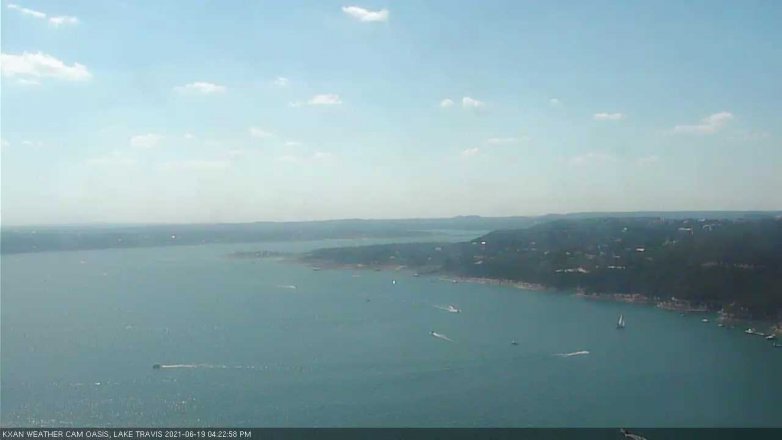 Lake Travis webcam, June 19, 2021 4:25 PM CT