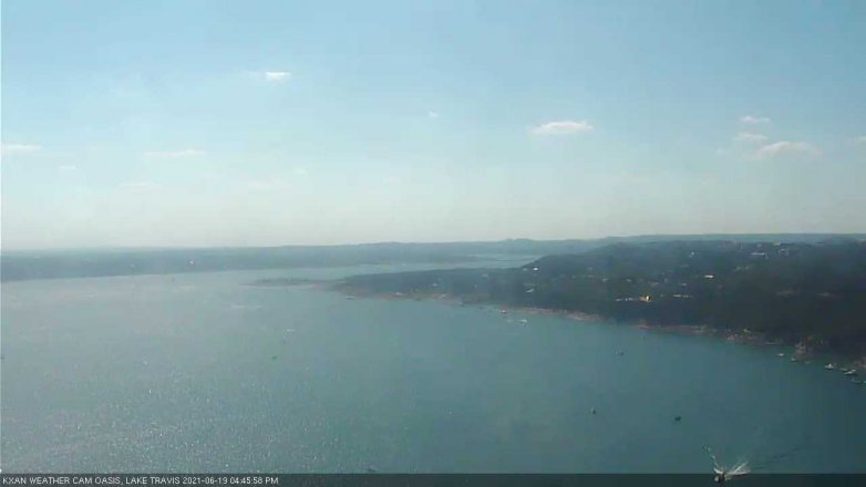 Lake Travis webcam, June 19, 2021 4:45 PM CT
