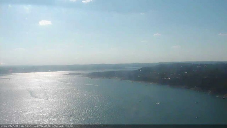 Lake Travis webcam, June 19, 2021 5:25 PM CT