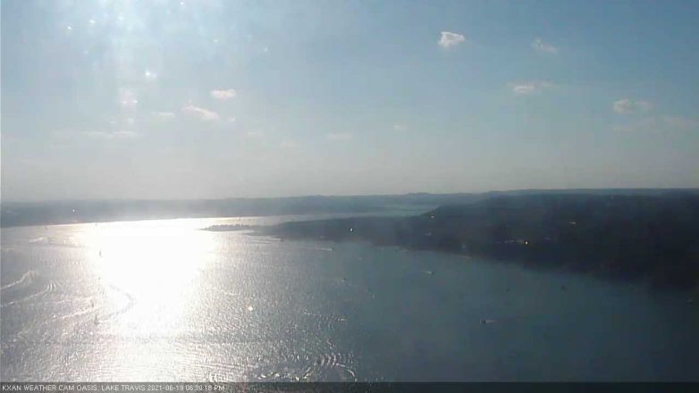 Lake Travis webcam, June 19, 2021 6:00 PM CT