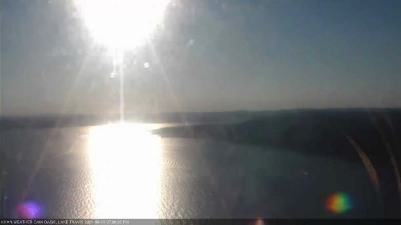 Lake Travis webcam, June 19, 2021 7:00 PM CT