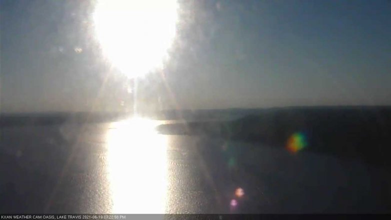 Lake Travis webcam, June 19, 2021 7:25 PM CT