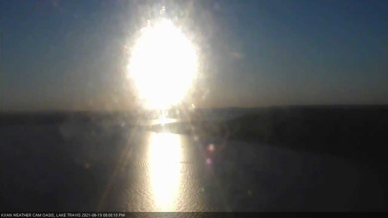 Lake Travis webcam, June 19, 2021 8:00 PM CT