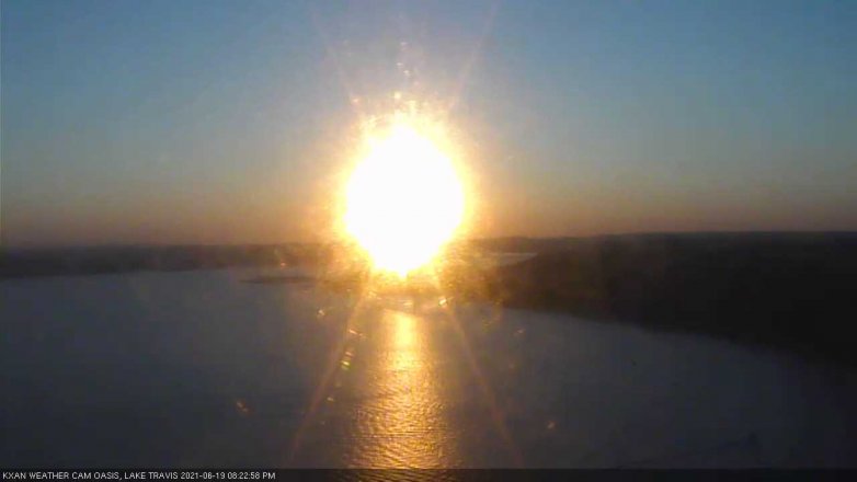 Lake Travis webcam, June 19, 2021 8:25 PM CT
