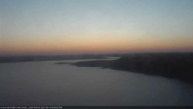 Lake Travis webcam, June 19, 2021 8:45 PM CT