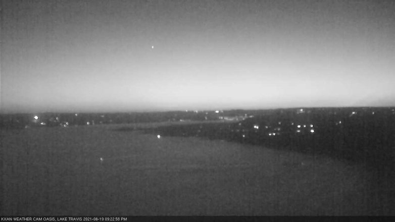 Lake Travis webcam, June 19, 2021 9:25 PM CT
