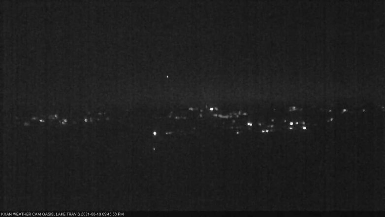 Lake Travis webcam, June 19, 2021 9:45 PM CT