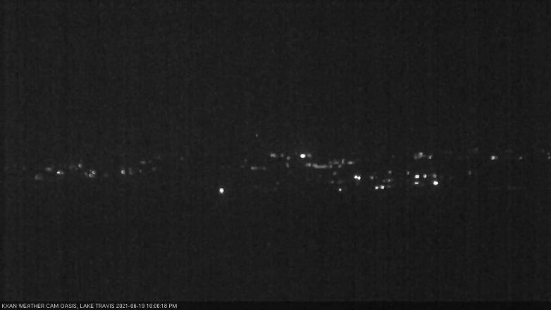 Lake Travis webcam, June 19, 2021 10:00 PM CT
