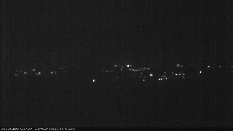 Lake Travis webcam, June 19, 2021 11:00 PM CT