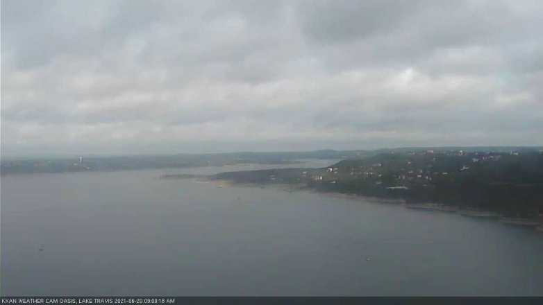 Lake Travis webcam, June 20, 2021 9:00 AM CT