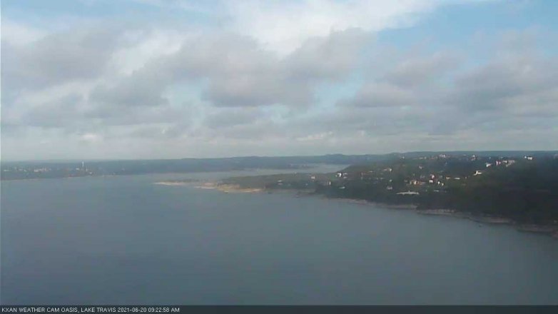 Lake Travis webcam, June 20, 2021 9:25 AM CT