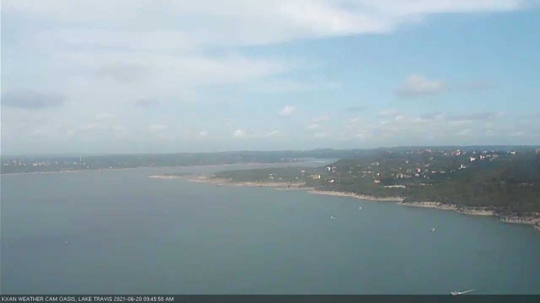 Lake Travis webcam, June 20, 2021 9:45 AM CT
