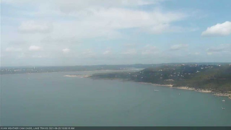 Lake Travis webcam, June 20, 2021 10:00 AM CT