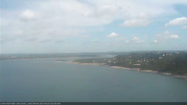 Lake Travis webcam, June 20, 2021 10:25 AM CT