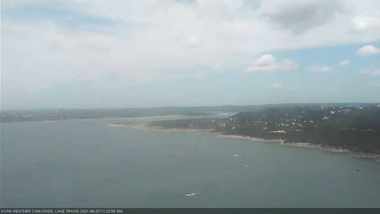 Lake Travis webcam, June 20, 2021 11:25 AM CT