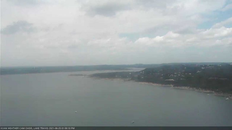 Lake Travis webcam, June 20, 2021 1:00 PM CT