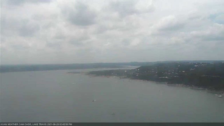Lake Travis webcam, June 20, 2021 2:45 PM CT