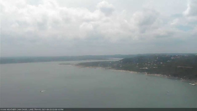 Lake Travis webcam, June 20, 2021 3:00 PM CT