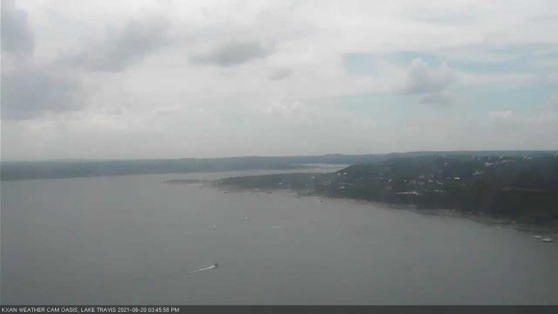 Lake Travis webcam, June 20, 2021 3:45 PM CT