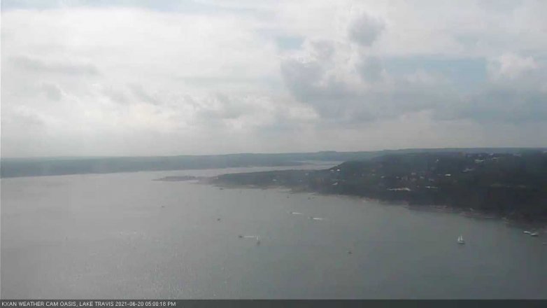 Lake Travis webcam, June 20, 2021 5:00 PM CT