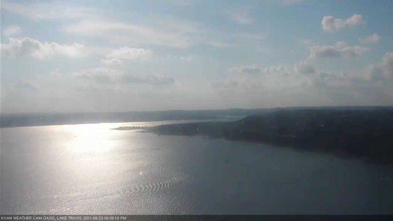Lake Travis webcam, June 20, 2021 6:00 PM CT