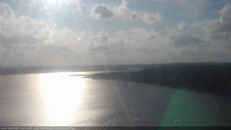 Lake Travis webcam, June 20, 2021 6:25 PM CT