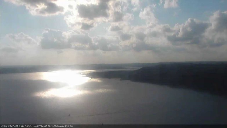 Lake Travis webcam, June 20, 2021 6:45 PM CT