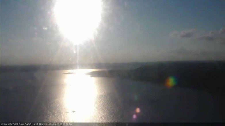 Lake Travis webcam, June 20, 2021 7:25 PM CT