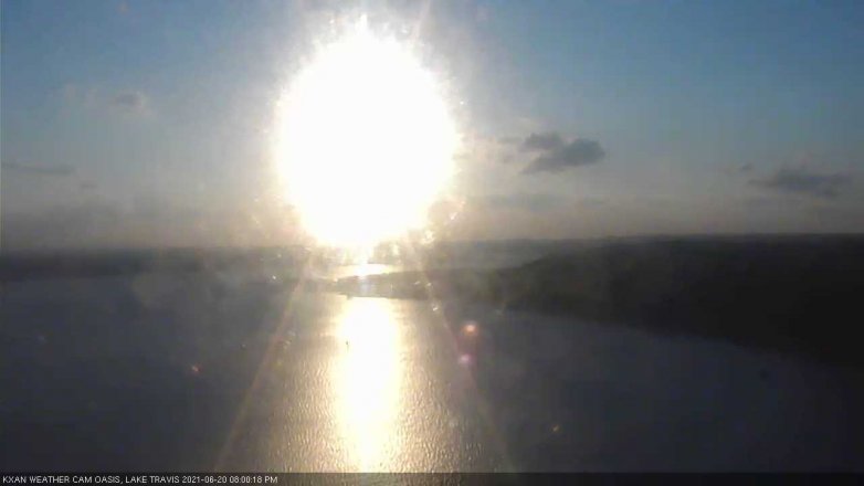 Lake Travis webcam, June 20, 2021 8:00 PM CT
